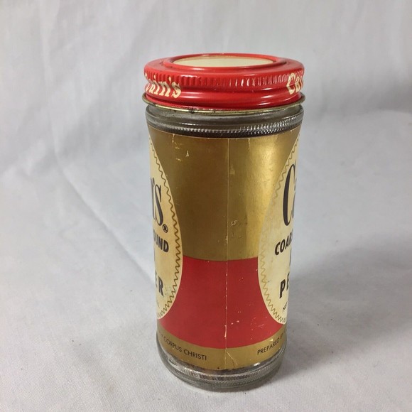 Cains Red Pepper 1 3/4 Oz 4” Glass Bottle Oz Vintage Spice Bottle - Picture 4 of 9
